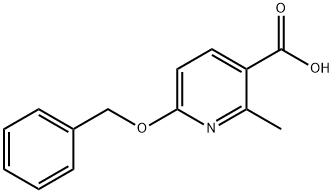 3-Pyridinecarboxylic acid, 2-Methyl-6-(phenylMethoxy)- Struktur