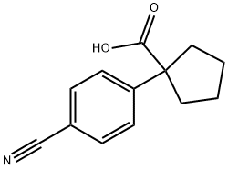 1-(4-Cyanophenyl)cyclopentanecarboxylic acid Struktur