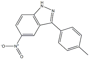 5-nitro-3-p-tolyl-1H-indazole Struktur