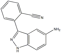 2-(5-amino-1H-indazol-3-yl)benzonitrile Struktur