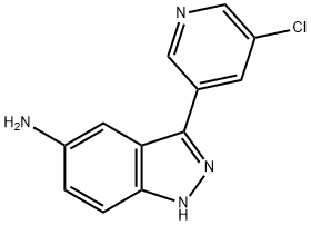 3-(5-chloropyridin-3-yl)-1H-indazol-5-amine Struktur