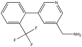 (5-(2-(trifluoromethyl)phenyl)pyridin-3-yl)methanamine Struktur