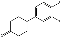 4-(3,4-difluorophenyl)cyclohexanone Struktur