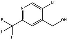 (5-BroMo-2-(trifluoroMethyl)pyridin-4-yl)Methanol Struktur