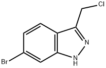 1H-Indazole, 6-broMo-3-(chloroMethyl)- Struktur