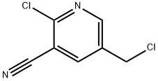 2-Chloro-5-(chloroMethyl)nicotinonitrile Struktur