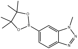 1-Methyl-6-(4,4,5,5-tetraMethyl-1,3,2-dioxaborolan-2-yl)-1H-benzo[d][1,2,3]triazole Struktur