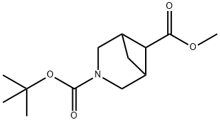 Methyl 3-Boc-3-azabicyclo[3.1.1]heptane-6-carboxylate Struktur