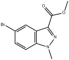 Methyl 1-Methyl 5-broMo-1H-indazole-3-carboxylate Struktur