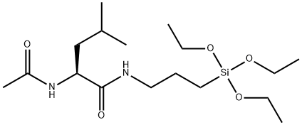 N-(N-ACETYLLEUCYL)-3-AMINOPROPYLTRIETHOXYSILANE Struktur