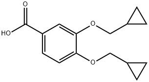 Benzoic acid, 3,4-bis(cyclopropylMethoxy)- Struktur