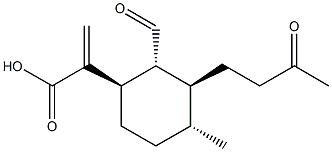 4,5-Dioxo-4,5-seco-11(13)-cadinen-12-oic acid Struktur