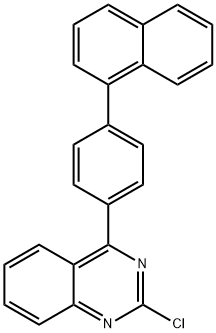 2-Chloro-4-[4-(1-naphthalenyl)phenyl]-quinazoline Struktur