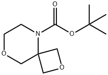 tert-Butyl 2,8-dioxa-5-azaspiro[3.5]nonane-5-carboxylate Struktur