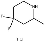 4,4-Difluoro-2-Methyl-piperidine hydrochloride Struktur