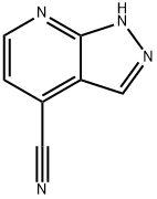 1H-pyrazolo[3,4-b]pyridine-4-carbonitrile Struktur