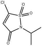 2-Isopropyl-5-chloro-1,1-dioxoisothiazol-3(2h)-one Struktur