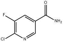 6-chloro-5-fluoropyridine-3-carboxaMide Struktur