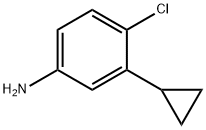 4-chloro-3-cyclopropylaniline Struktur