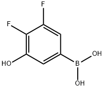 3,4-Difluoro-5-hydroxyphenylboronic acid Struktur