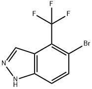 1H-Indazole,5-broMo-4-trifluoroMethyl Struktur