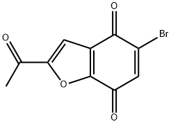 2-Acetyl-5-broMo-benzofuran-4,7-dione Struktur