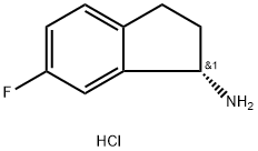 (S)-6-Fluoroindan-1-aMine hydrochloride Struktur