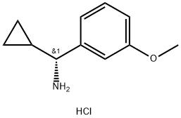 (R)-CYCLOPROPYL(3-METHOXYPHENYL)METHANAMINE HYDROCHLORIDE Struktur