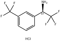 (1R)-2,2,2-TRIFLUORO-1-[3-(TRIFLUOROMETHYL)PHENYL]ETHYLAMINE HCl Struktur