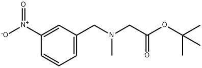 tert-Butyl 2-(N-(3-nitrobenzyl)-N-methylamino)acetate Struktur