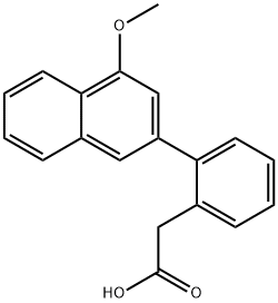 2-(2-(4-Methoxynaphthalen-2-yl)phenyl)butanoic acid Struktur