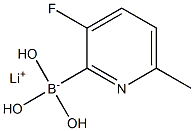 Lithium (3-fluoro-6-methylpyridin-2-yl)trihydroxyborate Struktur