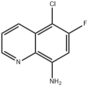 5-chloro-6-fluoro-8-quinolinaMine Struktur