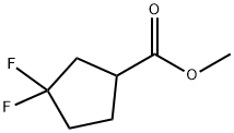 Methyl 3,3-difluorocyclopentanecarboxylate Struktur