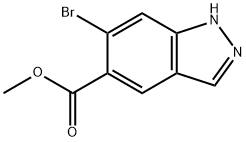 Methyl 6-broMo-1H-indazole-5-carboxylate Struktur