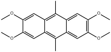 9,10-diMethyl-2,3,6,7-tetraMethoxy-anthracene Struktur