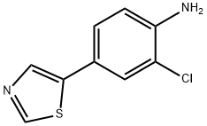 2-Chloro-4-(thiazol-5-yl)aniline Struktur