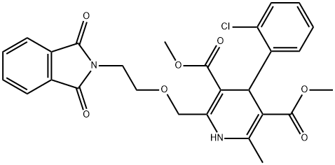 4-(2-Chlorophenyl)-2-[[2-(1,3-dihydro-1,3-dioxo-2H-isoindol-2-yl)ethoxy]Methyl]-1,4-dihydro-6-Methyl-3,5-pyridinedicarboxylic Acid 3,5-DiMethyl Ester Struktur