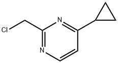 2-(chloroMethyl)-4-cyclopropylpyriMidine Struktur