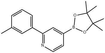 4-(4,4,5,5-tetraMethyl-1,3,2-dioxaborolan-2-yl)-2-M-tolylpyridine Struktur