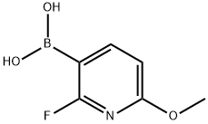 2-Fluoro-6-methoxypyridin-3-ylboronic acid Struktur