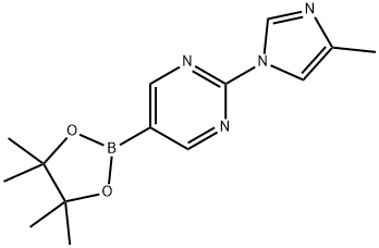 2-(4-MethyliMidazol-1-yl)pyriMidine-5-boronic acid, pinacol ester Struktur