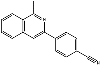 4-(1-Methylisoquinolin-3-yl)benzonitrile Struktur