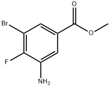 Methyl 3-aMino-5-broMo-4-fluorobenzoate Struktur