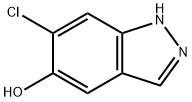 6-Chloro-5-hydroxy-1H-indazole Struktur