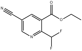 ethyl 5-cyano-2-(difluoroMethyl)nicotinate Struktur