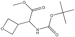 Methyl 2-(Boc-aMino)-2-(oxetan-3-yl)acetate Struktur