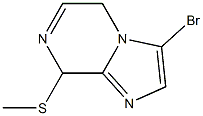 3-broMo-8-(Methylthio)-5,8-dihydroiMidazo[1,2-a]pyrazine Struktur