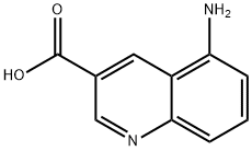 5-aMinoquinoline-3-carboxylic acid Struktur