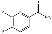 2-BroMo-3-fluoropyridine-6-carboxaMide Struktur